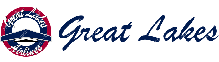 Great Lakes Airlines Great Lakes Airlines logo with name (dark)