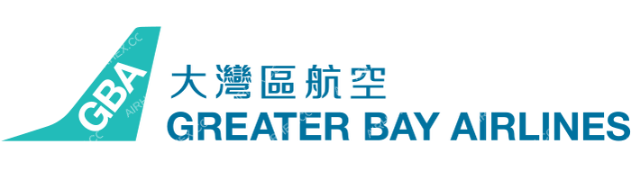 Greater Bay Airlines Greater Bay Airlines logo with name