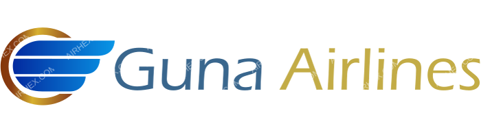 Guna Airlines Guna Airlines logo with name