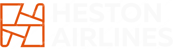 Heston Airlines Heston Airlines logo with name (dark)