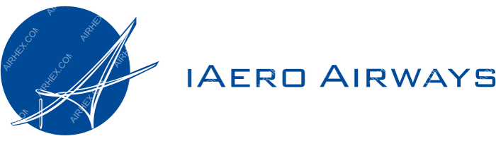 iAero Airways iAero Airways logo with name (dark)