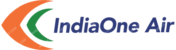 IndiaOne Air IndiaOne Air logo with name