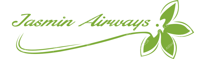 Jasmin Airways Jasmin Airways logo with name (dark)