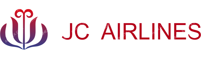 JC International Airlines JC International Airlines logo with name (dark)