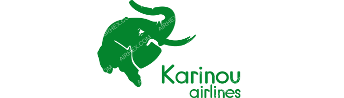 Karinou Airlines Karinou Airlines logo with name