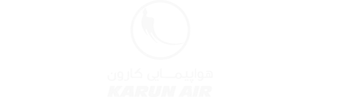 Karun Airlines Karun Airlines logo with name (dark)