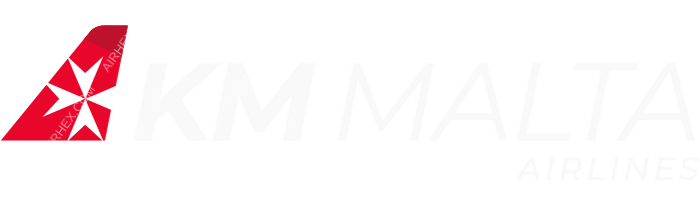 KM Malta Airlines KM Malta Airlines logo with name (dark)