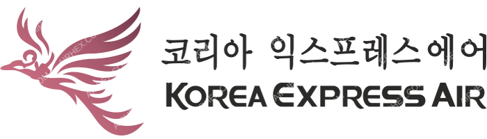 Korea Express Air Korea Express Air logo with name (dark)