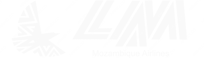 LAM Mozambique Airlines LAM Mozambique Airlines logo with name (dark)
