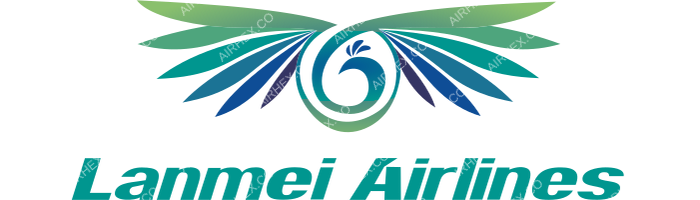 Lanmei Airlines Lanmei Airlines logo with name (dark)