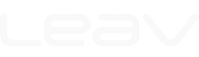 LEAV Aviation LEAV Aviation logo with name (dark)