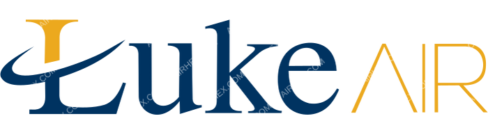 Luke Air Luke Air logo with name (dark)