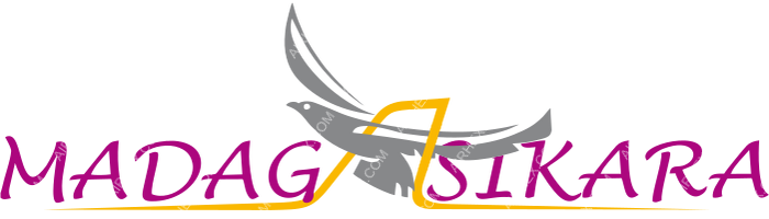 Madagasikara Airways Madagasikara Airways logo with name (dark)