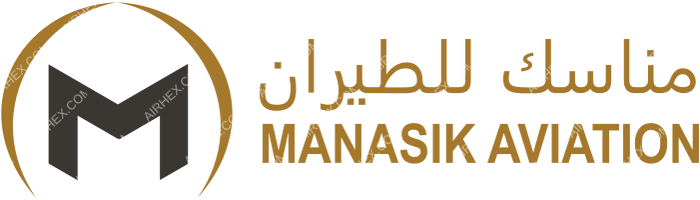 Manasik Aviation Manasik Aviation logo with name