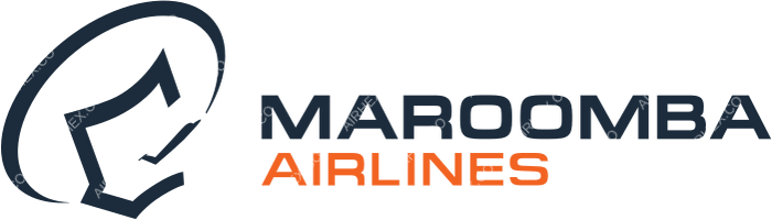 Maroomba Airlines Maroomba Airlines logo with name (dark)