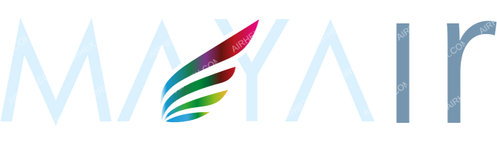 MAYAir MAYAir logo with name
