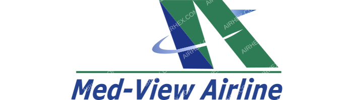 Med-View Airline Med-View Airline logo with name (dark)