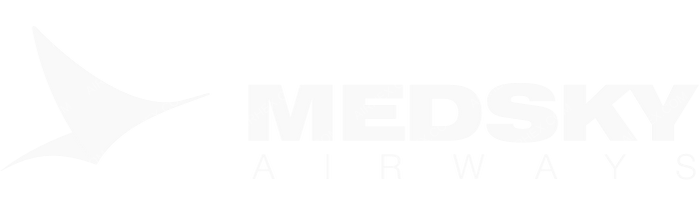 Medsky Airways Medsky Airways logo with name (dark)