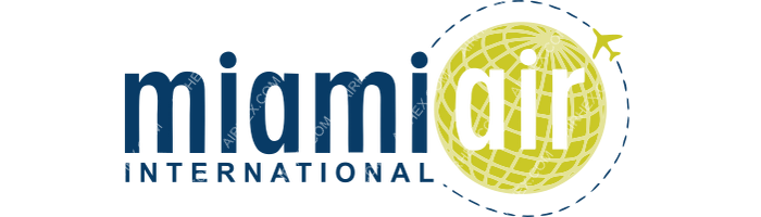 Miami Air International Miami Air International logo with name (dark)
