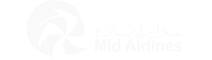 Mid Airlines Mid Airlines logo with name (dark)