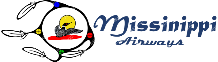 Missinippi Airways Missinippi Airways logo with name