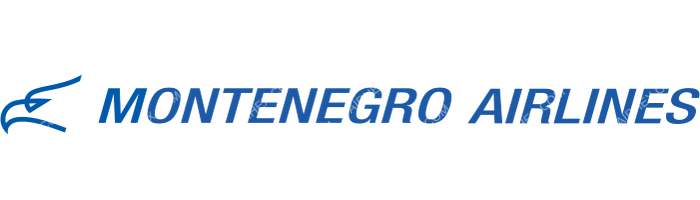 Montenegro Airlines Montenegro Airlines logo with name (dark)
