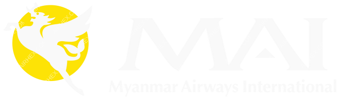 Myanmar Airways International Myanmar Airways International logo with name (dark)
