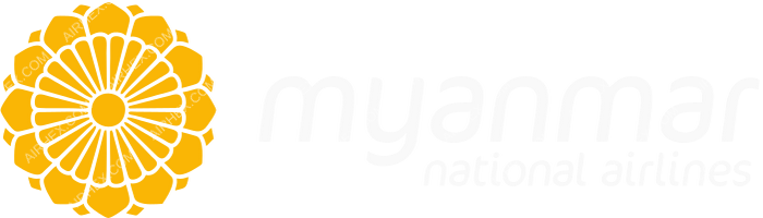 Myanmar National Airlines Myanmar National Airlines logo with name (dark)