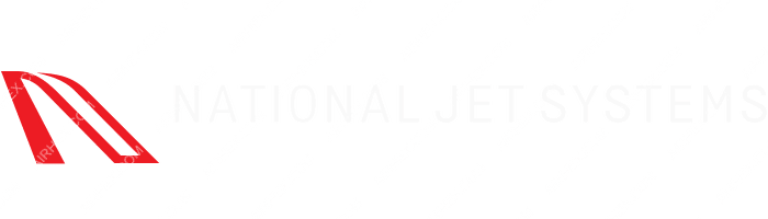 National Jet Systems National Jet Systems logo with name (dark)