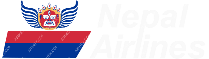 Nepal Airlines Nepal Airlines logo with name (dark)