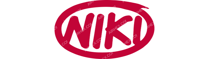 Niki Niki logo with name (dark)
