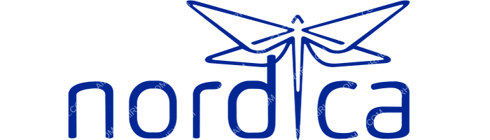 Nordica Nordica logo with name (dark)