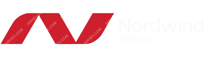 Nordwind Airlines Nordwind Airlines logo with name (dark)