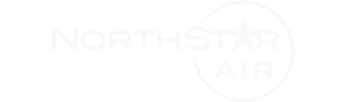 North Star Air North Star Air logo with name (dark)