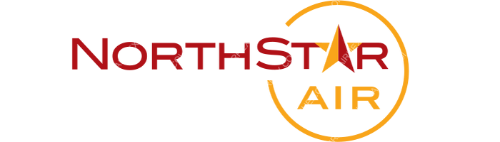 North Star Air North Star Air logo with name