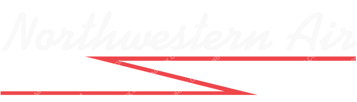 Northwestern Air Northwestern Air logo with name (dark)