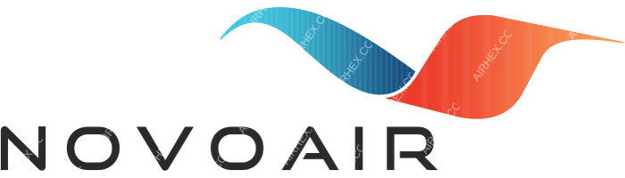 Novoair Novoair logo with name
