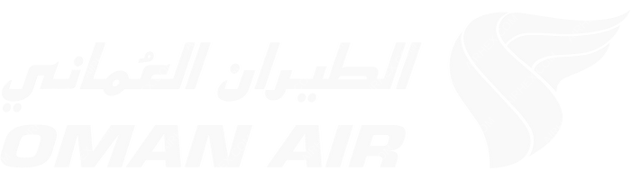 Oman Air Oman Air logo with name (dark)