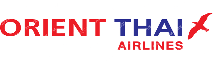 Orient Thai Airlines Orient Thai Airlines logo with name (dark)