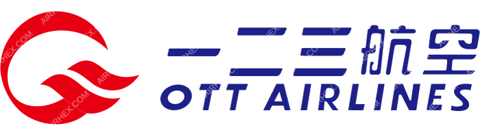 OTT Airlines OTT Airlines logo with name (dark)