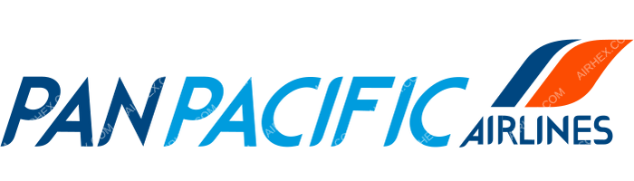 Pan Pacific Airlines Pan Pacific Airlines logo with name (dark)