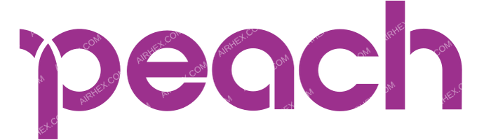 Peach Peach logo with name