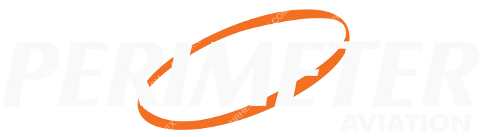 Perimeter Aviation Perimeter Aviation logo with name (dark)