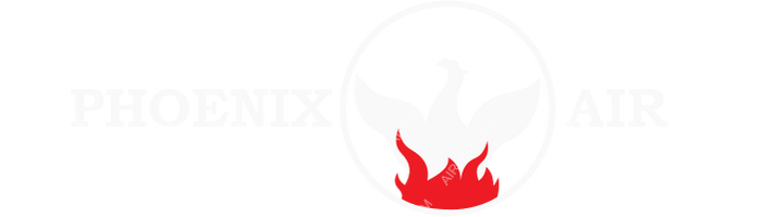Phoenix Air Phoenix Air logo with name (dark)