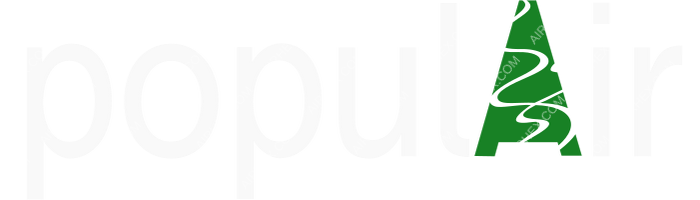 PopulAir PopulAir logo with name (dark)