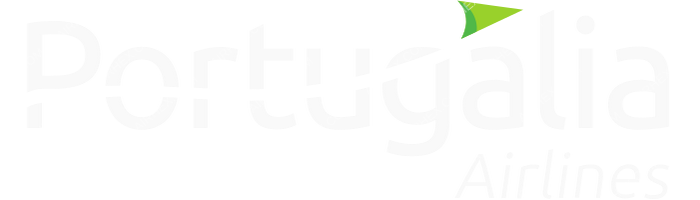 Portugalia Airlines Portugalia Airlines logo with name (dark)