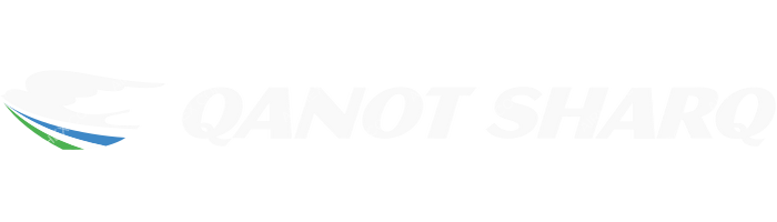 Qanot Sharq Qanot Sharq logo with name (dark)