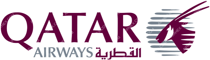 Qatar Airways Qatar Airways logo with name