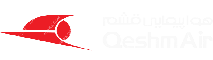 Qeshm Air Qeshm Air logo with name (dark)