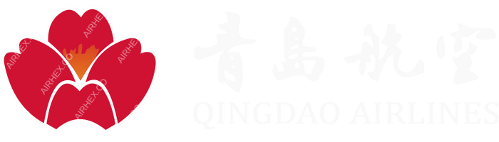 Qingdao Airlines Qingdao Airlines logo with name (dark)
